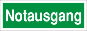 Rettungsschild "Notausgang" (AS-5841256)-image