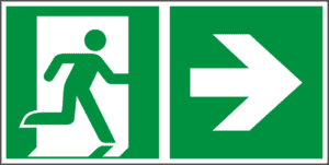 Rettungswegschild rechts (AS-N14056)-image