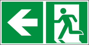 Rettungswegschild links (AS-N14012)-image